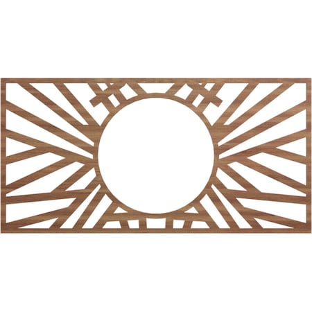 Ekena Millwork Hoover Wood Fretwork Pierced Ceiling Medallion, Walnut, 26"W x 13"H x 9 5/8"ID x 3/8"T CMWP26X13X0375HOWA
